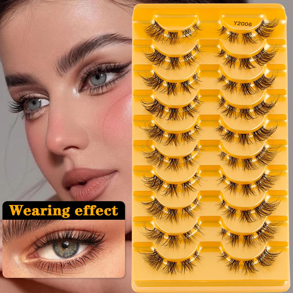 3/10 Pairs Manga False Lashes