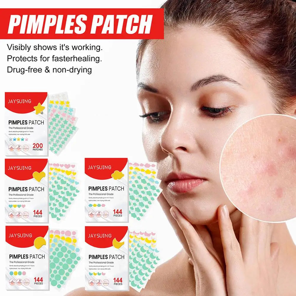 144/200PCS Colorful "Pimple Patches"